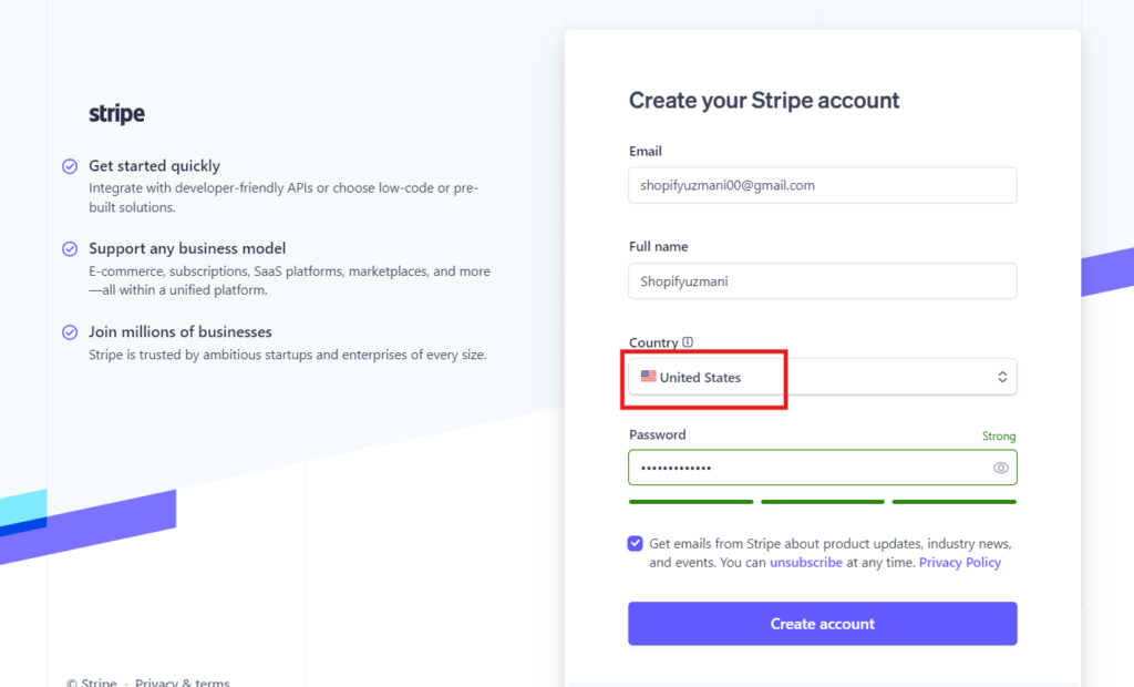  Stripe Hesabı Açmak 